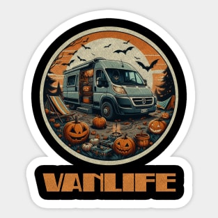 Spooky camper conversion van Sticker